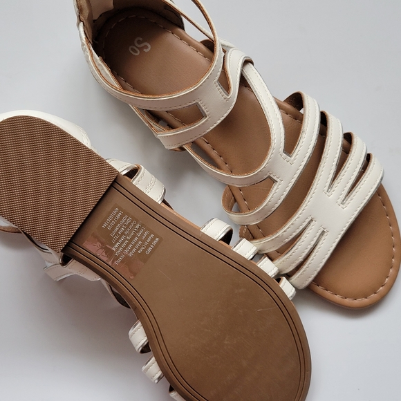 SO Hopeful white gladiator sandals size 8 - Picture 6 of 7